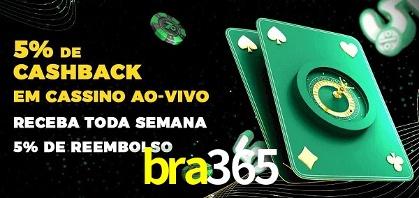 Promoções do cassino ao Vivo bra365